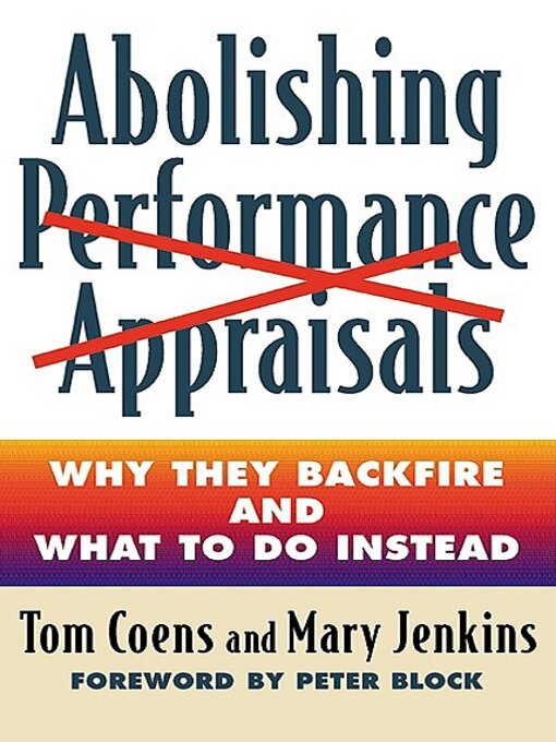 Title details for Abolishing Performance Appraisals by Tom Coens - Wait list